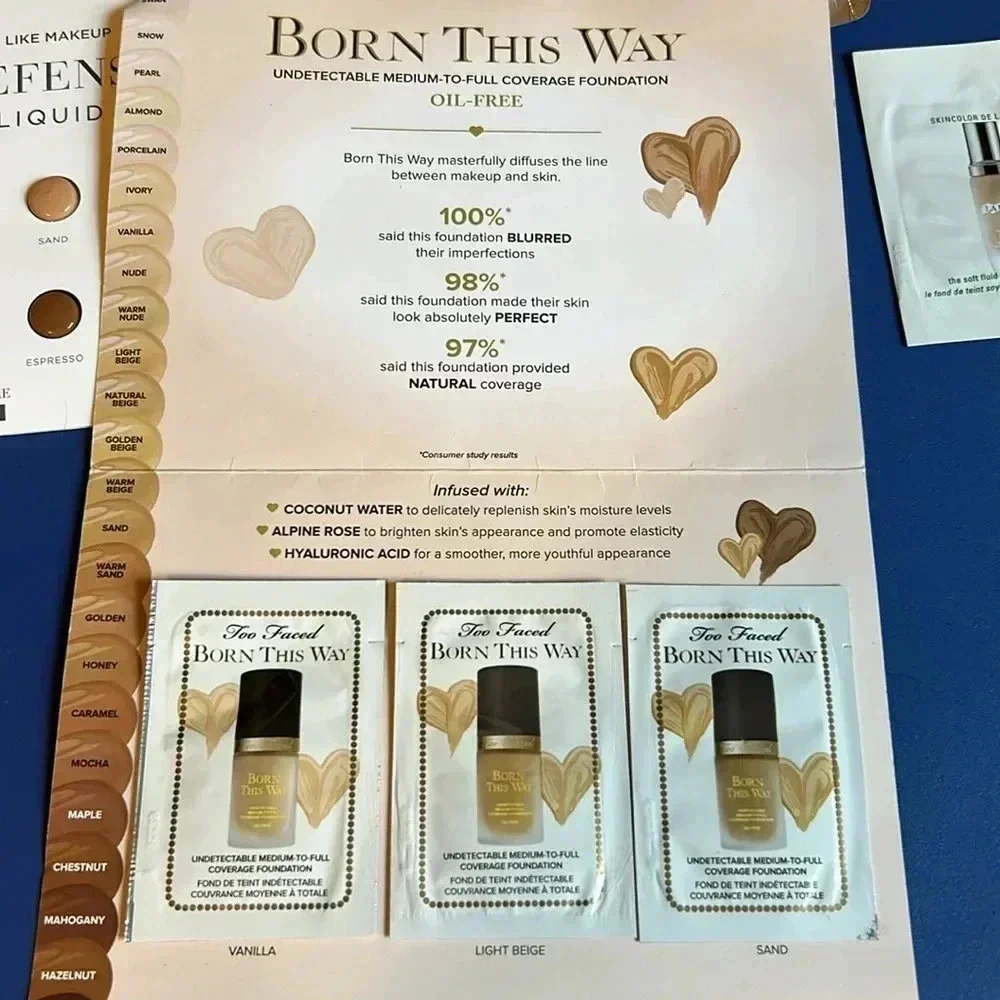Makeup samples New‎ foundation samples